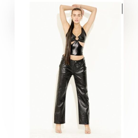 Garbage By Marta Goldschmied Sz 28 DIANA  Mid Rise Straight Leg Black Jeans NWT - Picture 1 of 16